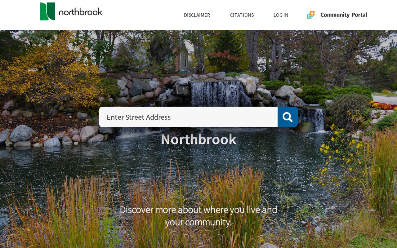 Northbrook Know Your Neighborhood address tool for ZIP and boundary cross-checking